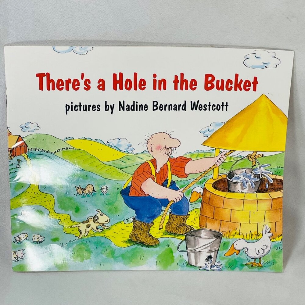 "Theres A Hole In The Bucket" Book & Cassette Set By Nadine Bernard Westcott - Picture 4 of 14
